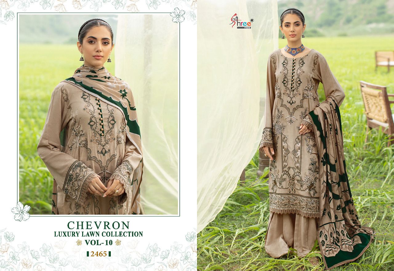 Shree Chevron Luxury Law 10 Wholesale Pakistani Salwar Suits Catalog
